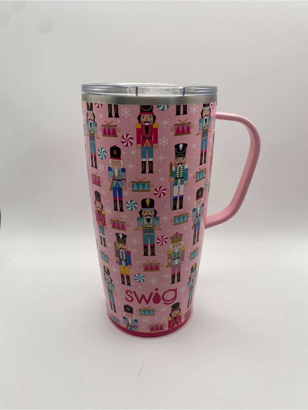 Swig Pink Nutcracker Travel Mug with Handle